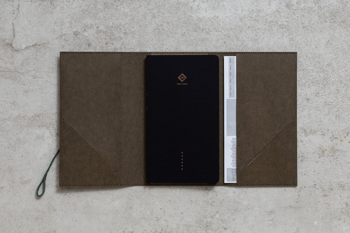 "RECORD" - Washable Kraft Paper Book Cover