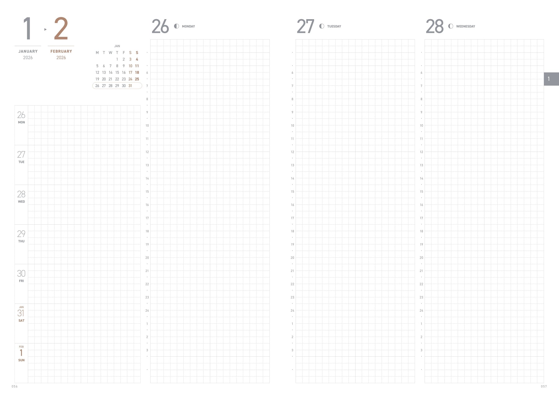 2026 REGULAR PLANNER - English ver. A5