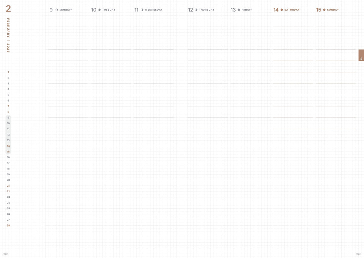 TAKE A NOTE 2026 Medium Weeks Planner B6