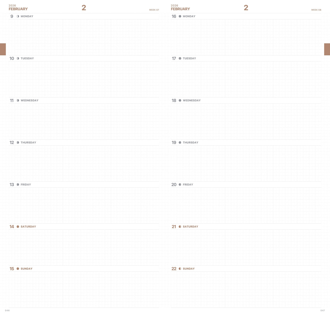 TAKE A NOTE 2026 Slim Bi-Week Planner (TN Regular Size)