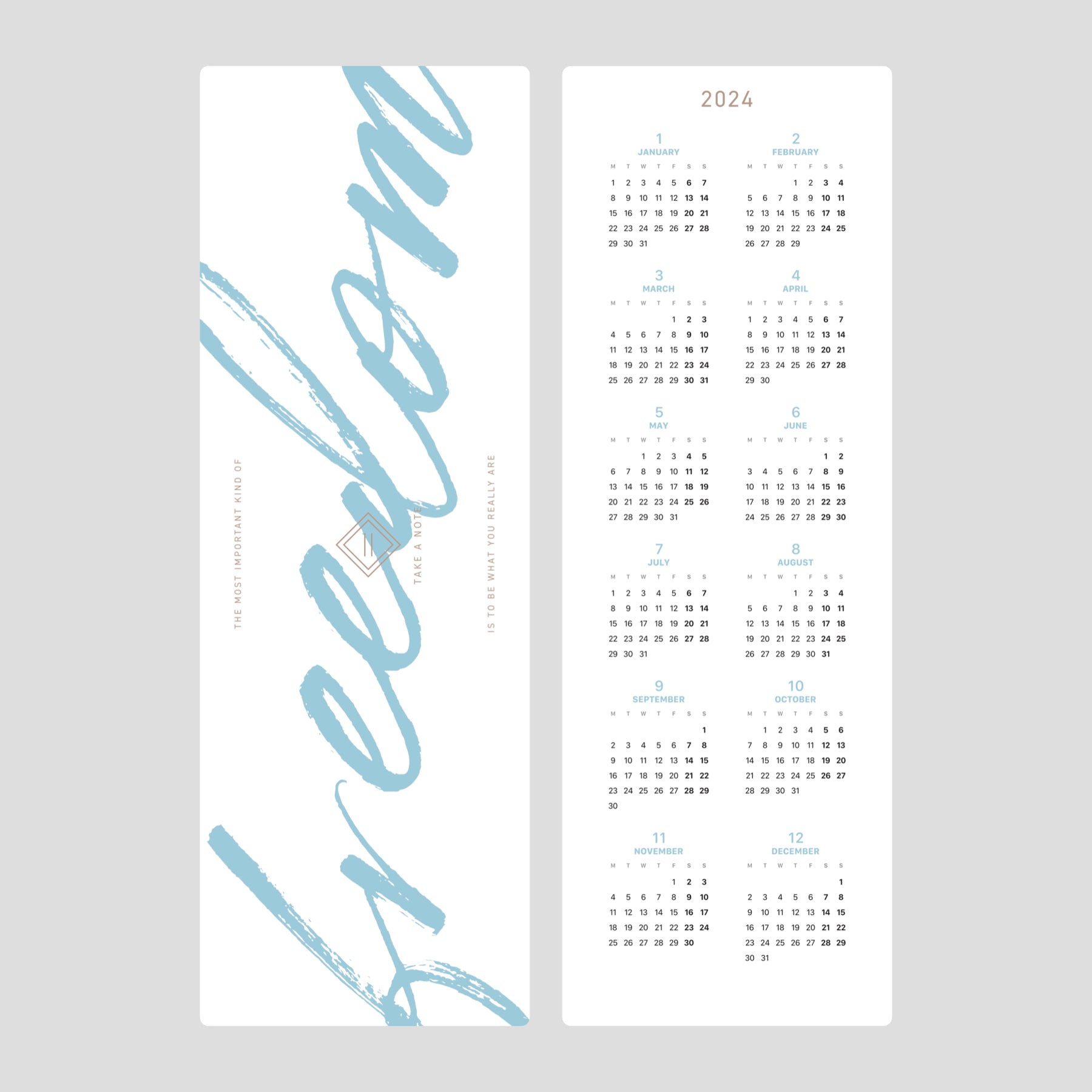 Filofax 2024 A5 Vertical Year Planner - English
