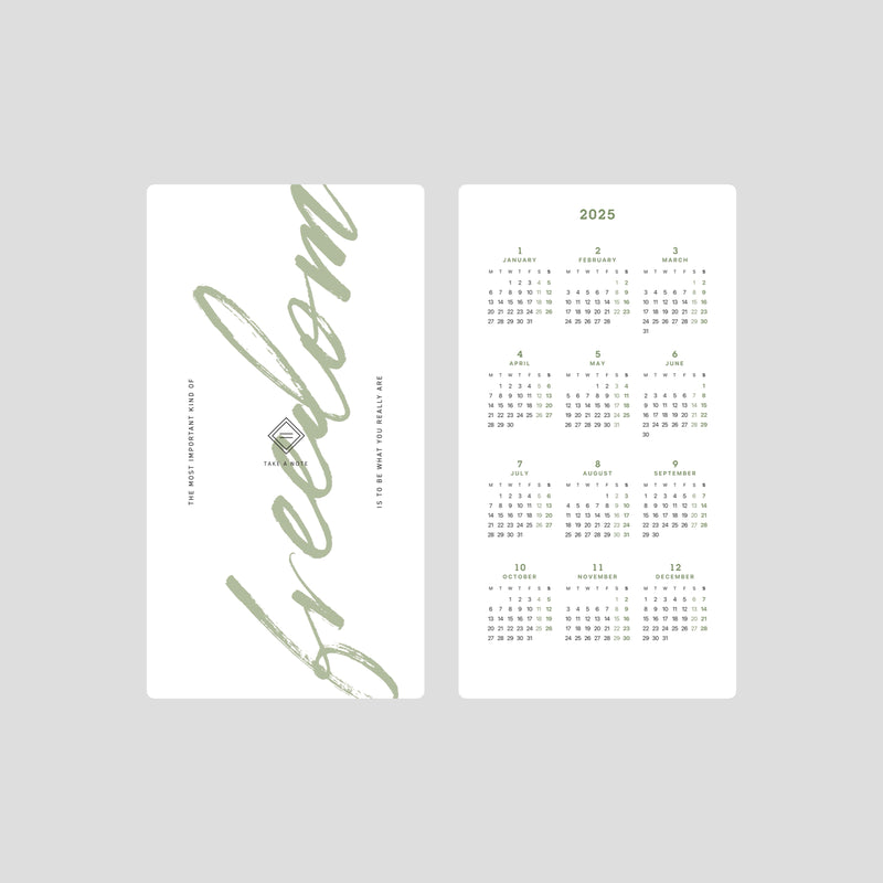 TAKE A NOTE 2025 Medium Weeks Planner B6