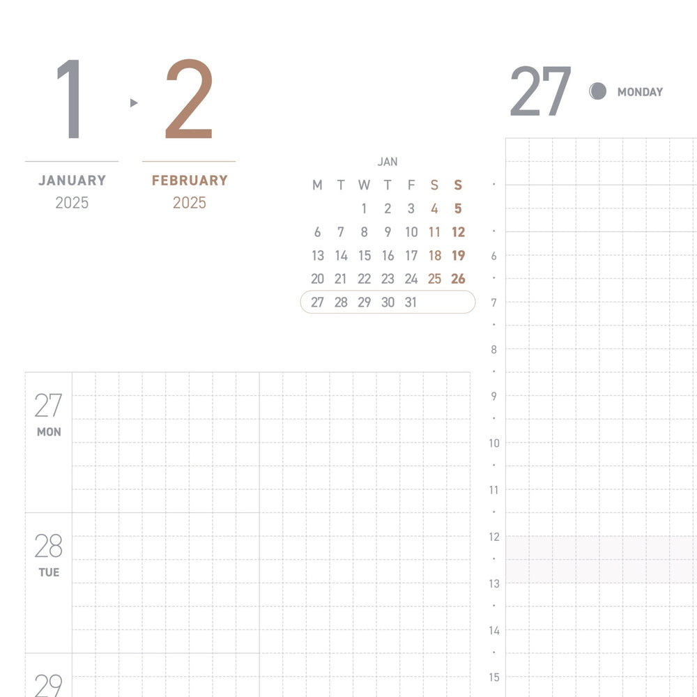TAKE A NOTE 2025 REGULAR PLANNER - English ver. A5