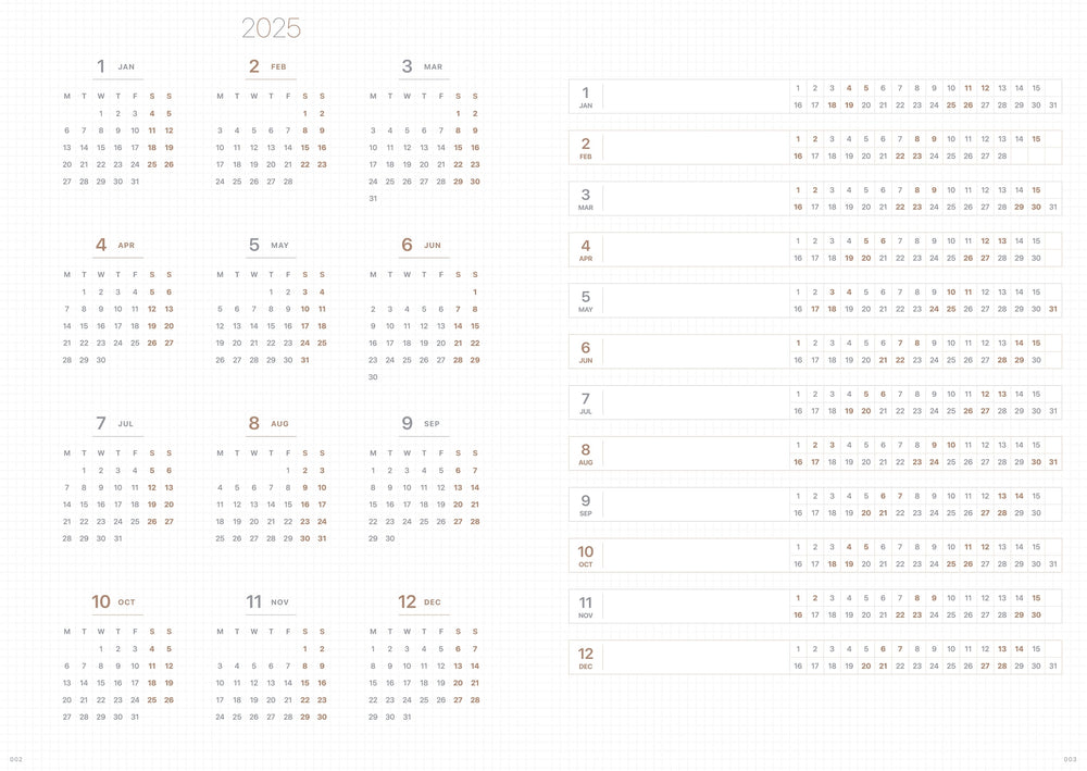 TAKE A NOTE 2025 Medium Weeks Planner B6