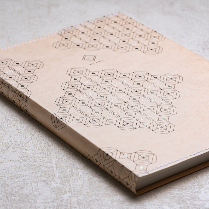 Take a Note x Cosmotech Gold Foil Stamping Book Cover A5 Iron window