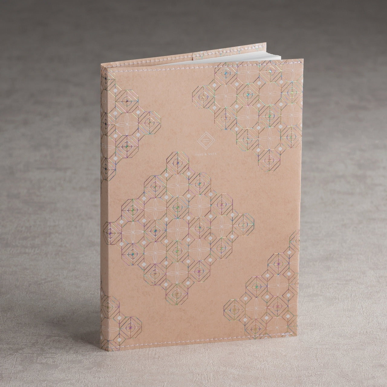 Take a Note x Cosmotech Gold Foil Stamping Book Cover A5 - Iron window flower