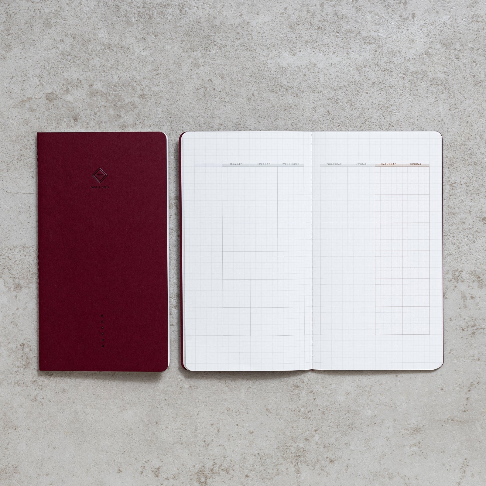 "RECORD" - LITE Undated Monthly Planner