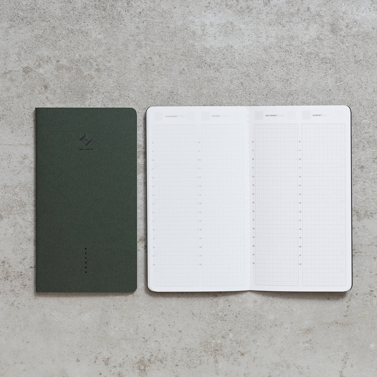 TAKE A NOTE "RECORD" - LITE Undated Hybrid Daily Planner